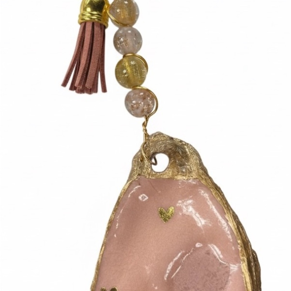 Pink and Gold Women's Bag Charm